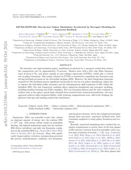 ASURA-FDPS-ML: Star-by-star Galaxy Simulations Accelerated by Surrogate Modeling for Supernova Feedback