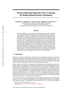 Posture-Informed Muscular Force Learning for Robust Hand Pressure
  Estimation