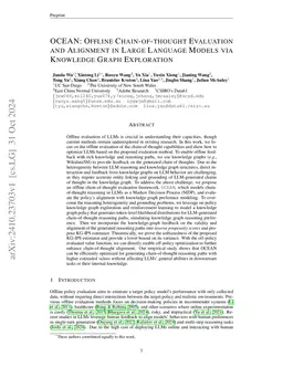 OCEAN: Offline Chain-of-thought Evaluation and Alignment in Large
  Language Models