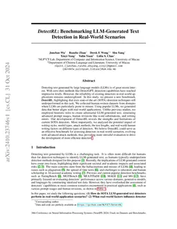 DetectRL: Benchmarking LLM-Generated Text Detection in Real-World Scenarios