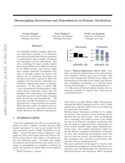 Disentangling Interactions and Dependencies in Feature Attribution