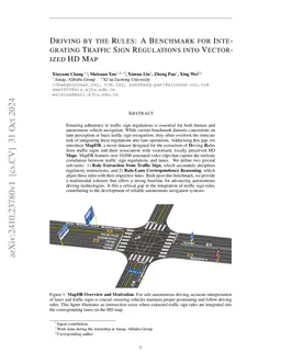 Driving by the Rules: A Benchmark for Integrating Traffic Sign Regulations into Vectorized HD Map