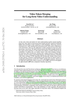 Video Token Merging for Long-form Video Understanding