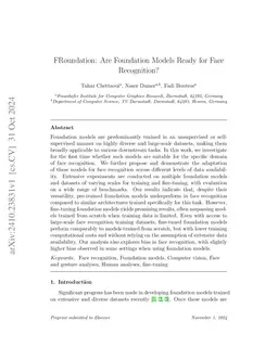 FRoundation: Are Foundation Models Ready for Face Recognition?