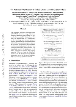 The Automated Verification of Textual Claims (AVeriTeC) Shared Task