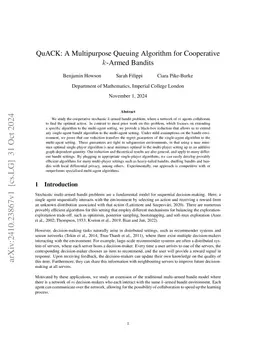 QuACK: A Multipurpose Queuing Algorithm for Cooperative $k$-Armed
  Bandits