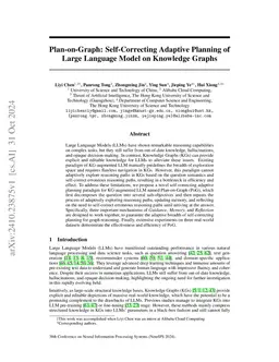 Plan-on-Graph: Self-Correcting Adaptive Planning of Large Language Model
  on Knowledge Graphs