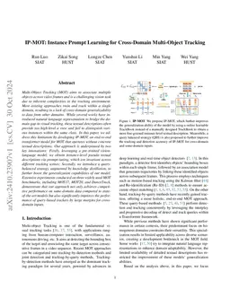 IP-MOT: Instance Prompt Learning for Cross-Domain Multi-Object Tracking