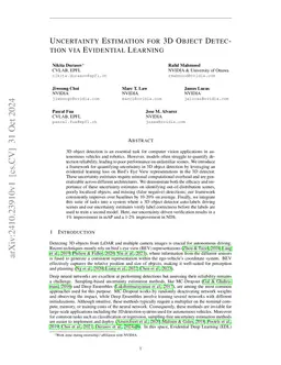Uncertainty Estimation for 3D Object Detection via Evidential Learning