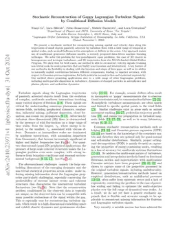Stochastic Reconstruction of Gappy Lagrangian Turbulent Signals by
  Conditional Diffusion Models