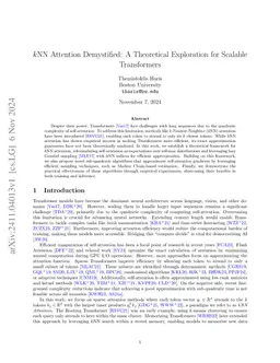 $k$NN Attention Demystified: A Theoretical Exploration for Scalable
  Transformers