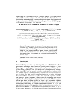 On the analysis of saturated pressure to detect fatigue