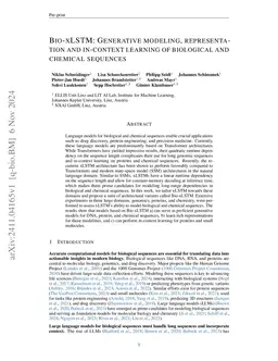 Bio-xLSTM: Generative modeling, representation and in-context learning
  of biological and chemical sequences