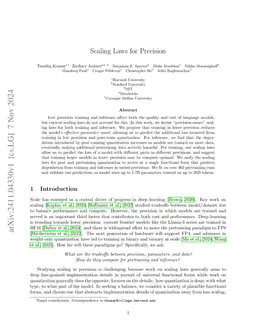 Scaling Laws for Precision