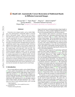 HandCraft: Anatomically Correct Restoration of Malformed Hands in Diffusion Generated Images