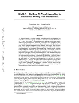 LidaRefer: Context-aware Outdoor 3D Visual Grounding for Autonomous Driving