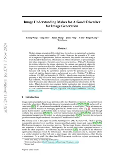 Image Understanding Makes for A Good Tokenizer for Image Generation