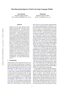 Meta-Reasoning Improves Tool Use in Large Language Models