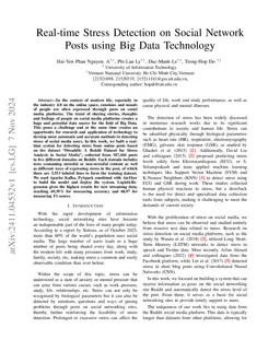 Real-time stress detection on social network posts using big data
  technology