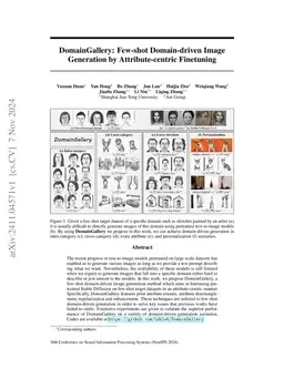 DomainGallery: Few-shot Domain-driven Image Generation by
  Attribute-centric Finetuning