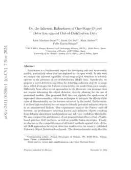 On the Inherent Robustness of One-Stage Object Detection against Out-of-Distribution Data