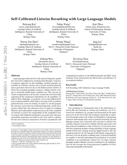 Self-Calibrated Listwise Reranking with Large Language Models