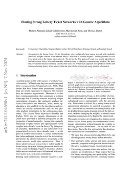Finding Strong Lottery Ticket Networks with Genetic Algorithms