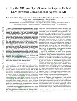 CUIfy the XR: An Open-Source Package to Embed LLM-powered Conversational Agents in XR