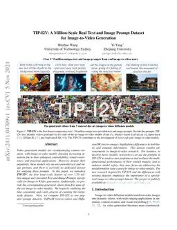 TIP-I2V: A Million-Scale Real Text and Image Prompt Dataset for Image-to-Video Generation