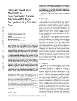 Progressive Multi-Level Alignments for Semi-Supervised Domain Adaptation
  SAR Target Recognition Using Simulated Data