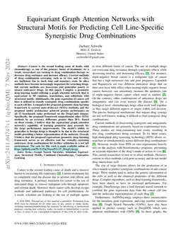 Equivariant Graph Attention Networks with Structural Motifs for
  Predicting Cell Line-Specific Synergistic Drug Combinations