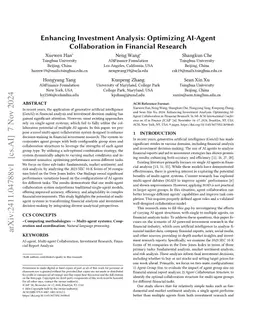 Enhancing Investment Analysis: Optimizing AI-Agent Collaboration in
  Financial Research