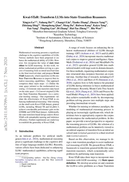 Kwai-STaR: Transform LLMs into State-Transition Reasoners