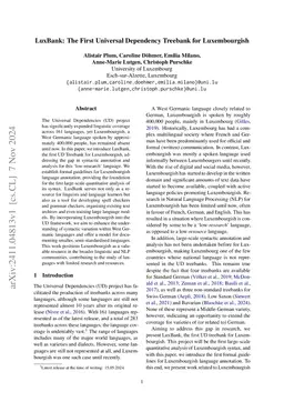 LuxBank: The First Universal Dependency Treebank for Luxembourgish