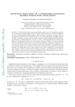 Asymptotic regularity of a generalised stochastic Halpern scheme