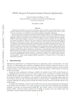 SPGD: Steepest Perturbed Gradient Descent Optimization