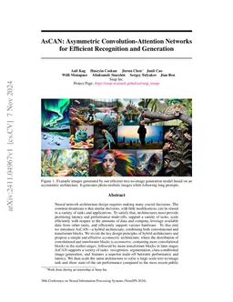 AsCAN: Asymmetric Convolution-Attention Networks for Efficient
  Recognition and Generation