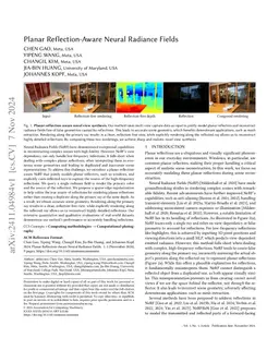Planar Reflection-Aware Neural Radiance Fields