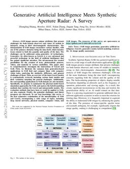 Generative Artificial Intelligence Meets Synthetic Aperture Radar: A
  Survey