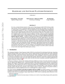 Hardware and Software Platform Inference
