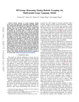 RT-Grasp: Reasoning Tuning Robotic Grasping via Multi-modal Large
  Language Model