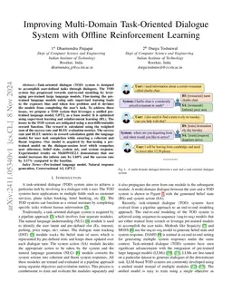 Improving Multi-Domain Task-Oriented Dialogue System with Offline
  Reinforcement Learning