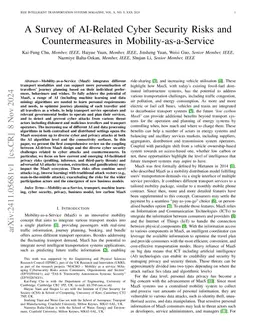 A Survey of AI-Related Cyber Security Risks and Countermeasures in
  Mobility-as-a-Service