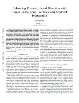 Enhancing Financial Fraud Detection with Human-in-the-Loop Feedback and
  Feedback Propagation