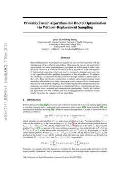 Provably Faster Algorithms for Bilevel Optimization via
  Without-Replacement Sampling