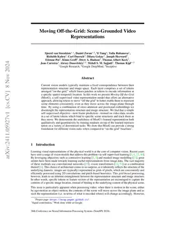 Moving Off-the-Grid: Scene-Grounded Video Representations