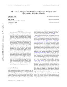 DNAMite: Interpretable Calibrated Survival Analysis with Discretized
  Additive Models