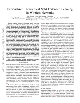 Personalized Hierarchical Split Federated Learning in Wireless Networks