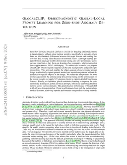 GlocalCLIP: Object-agnostic Global-Local Prompt Learning for Zero-shot
  Anomaly Detection