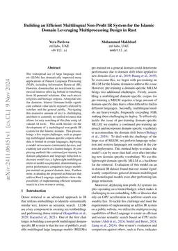 Building an Efficient Multilingual Non-Profit IR System for the Islamic
  Domain Leveraging Multiprocessing Design in Rust